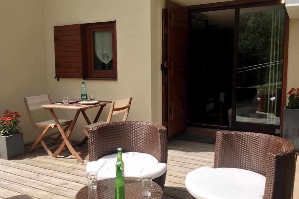 Appartement La Clusaz Avec Terrasse Sur Les Pistes De Ski Manigod Eksteriør bilde