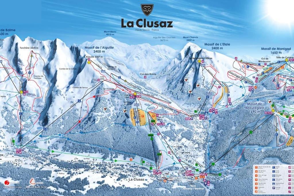 Appartement La Clusaz Avec Terrasse Sur Les Pistes De Ski Manigod Eksteriør bilde