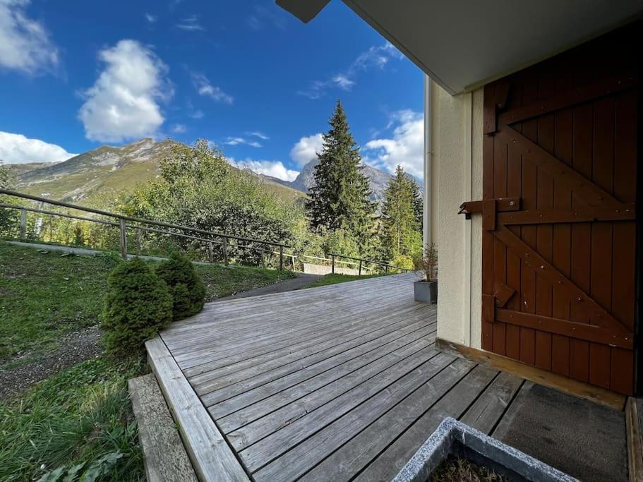 Appartement La Clusaz Avec Terrasse Sur Les Pistes De Ski Manigod Eksteriør bilde